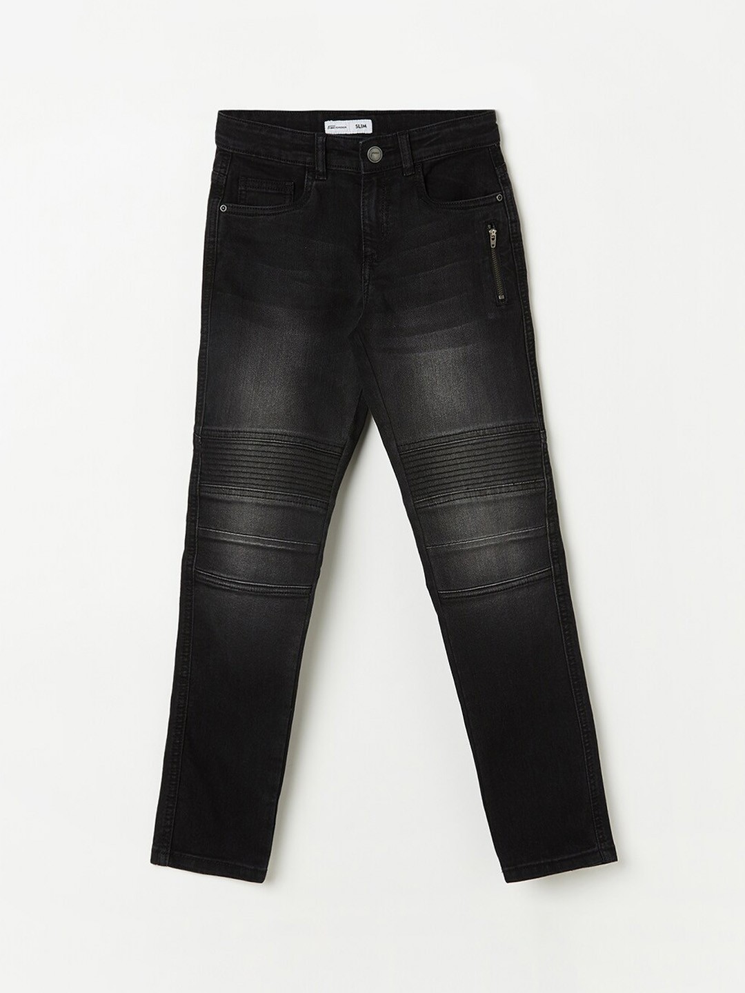

Fame Forever by Lifestyle Boys Heavy Fade Comfort Jeans, Black