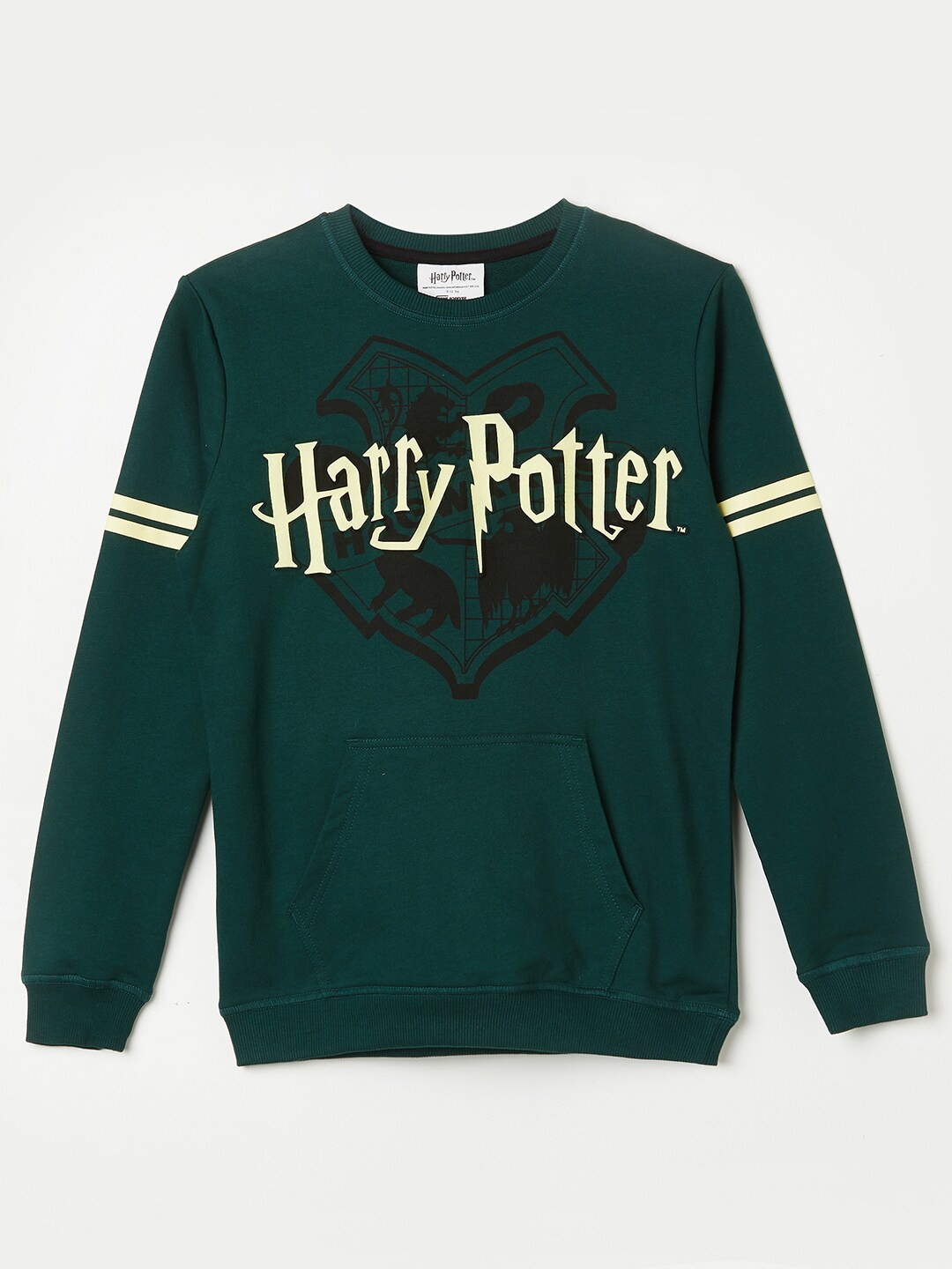 

Fame Forever by Lifestyle Boys Harry Potter Printed Pure Cotton Pullover, Green