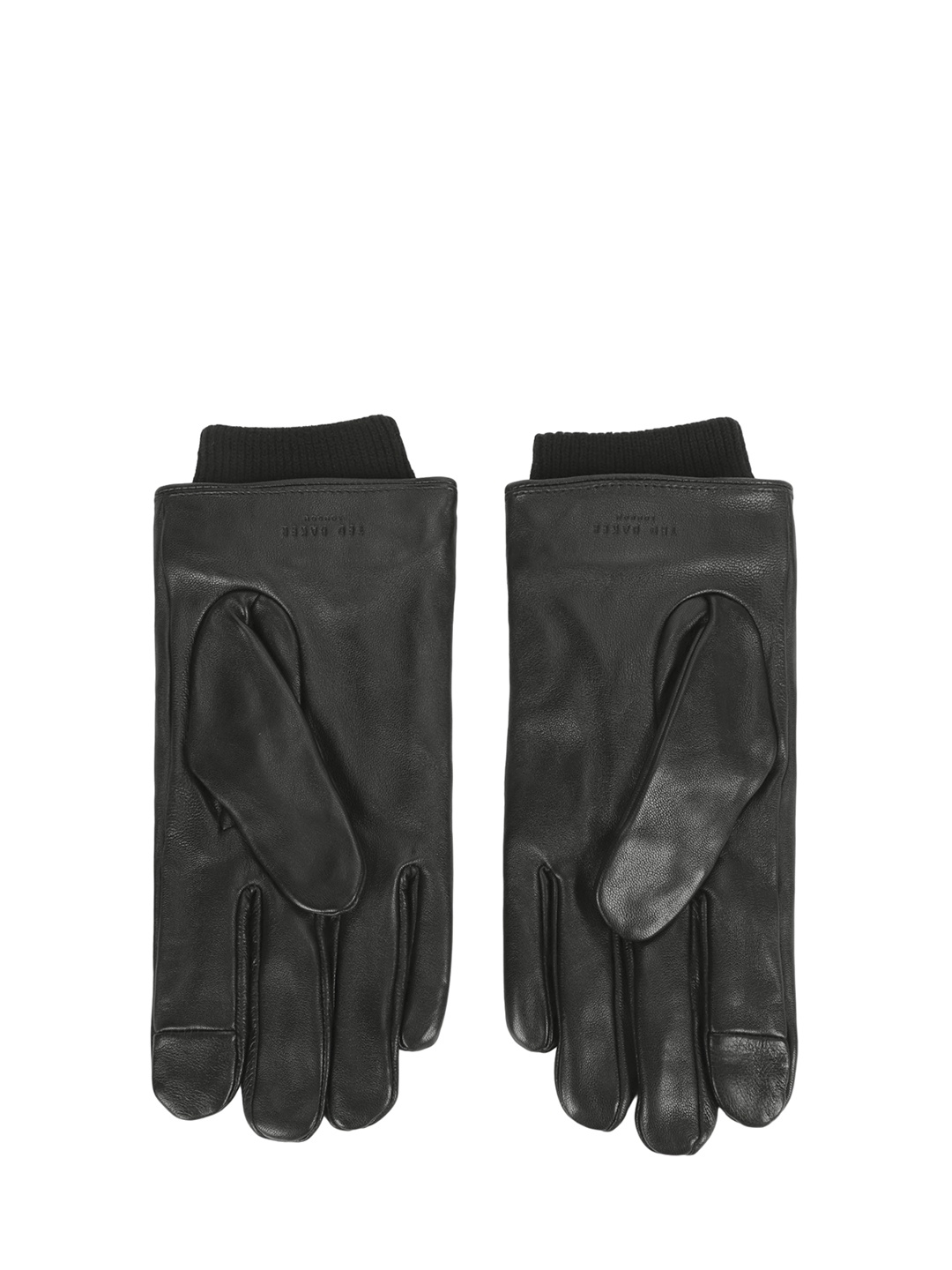 

Ted Baker Men Leather Riding Gloves, Black