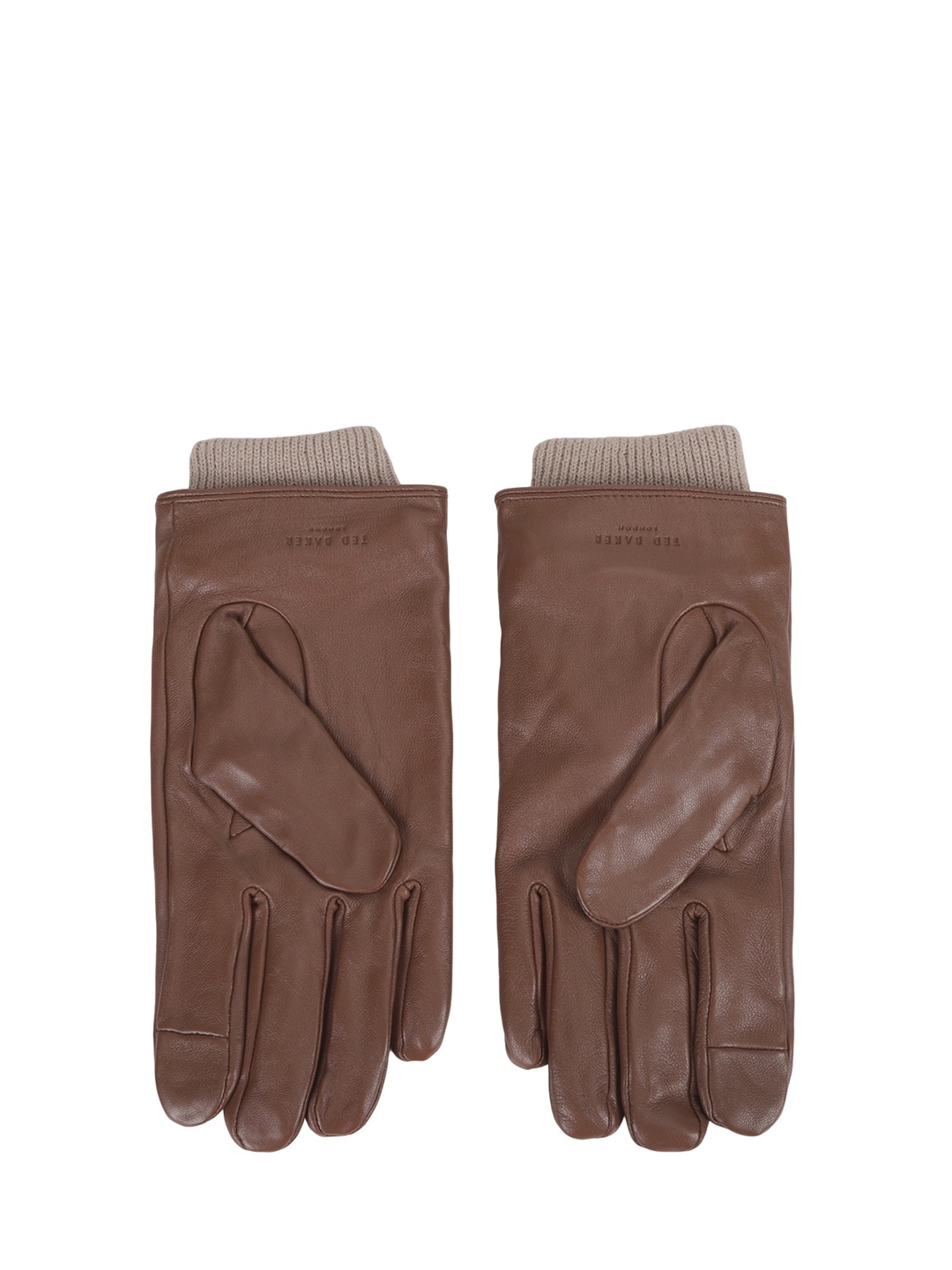 

Ted Baker Men Leather Gloves, Brown
