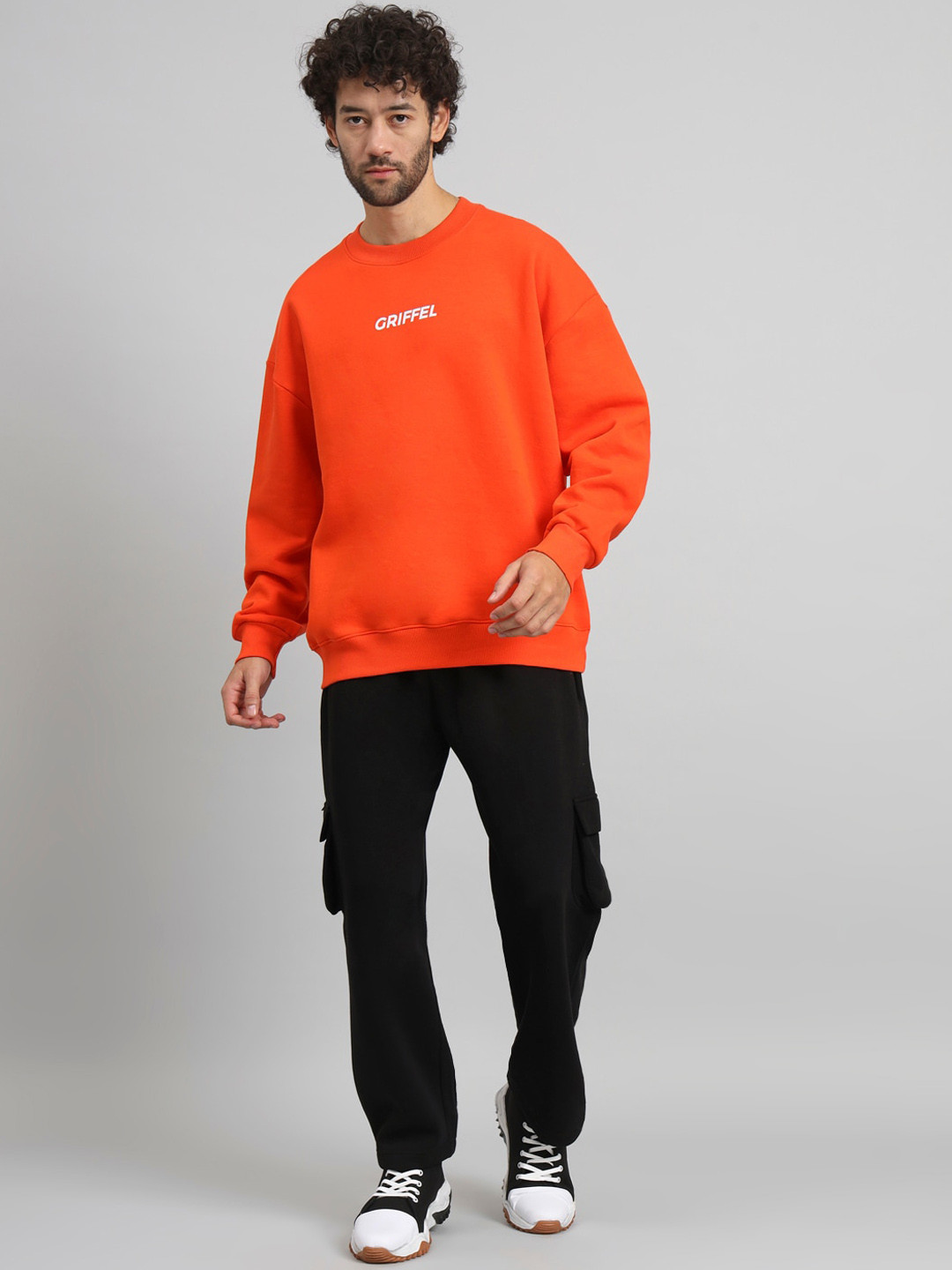 

GRIFFEL Typography Printed Tracksuit, Orange
