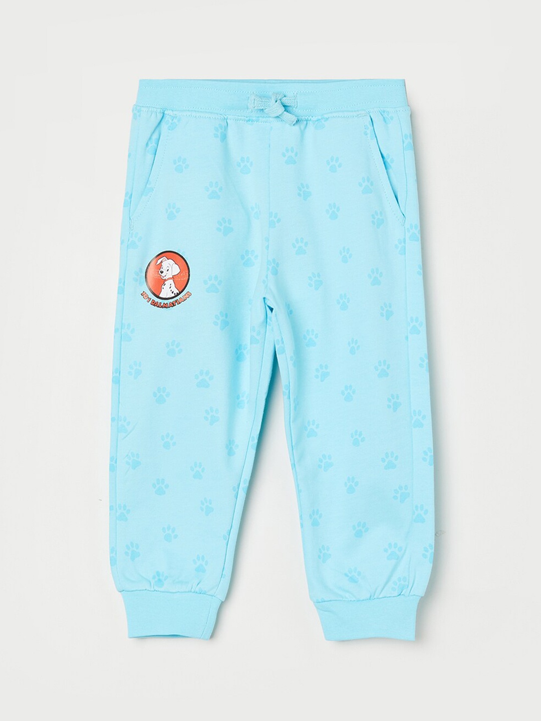 

Juniors by Lifestyle Infant Boys Conversational Printed Mid-Rise Pure Cotton Joggers, Blue