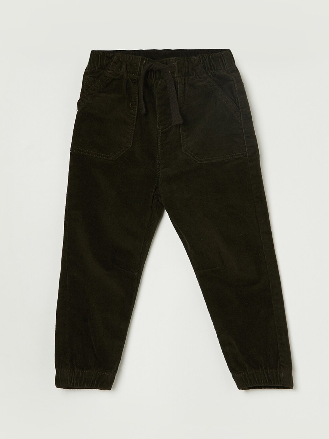

Juniors by Lifestyle Infant Boys Cotton Mid-Rise Joggers, Olive
