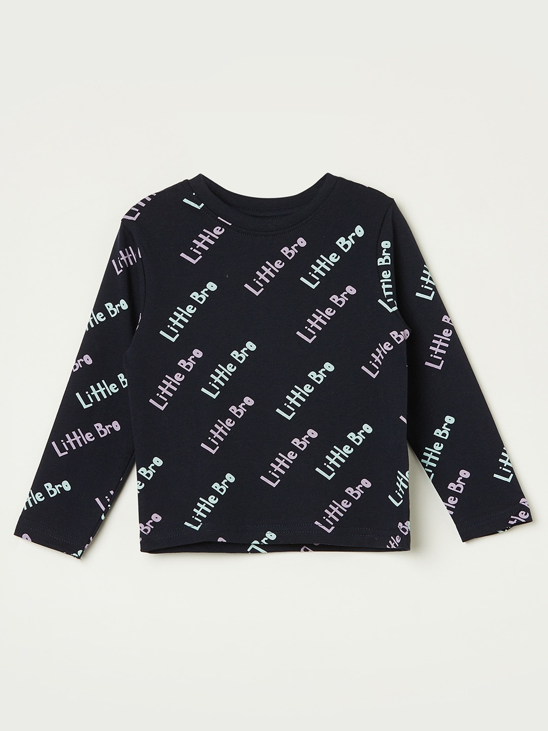 

Juniors by Lifestyle Boys Typographic Printed Pure Cotton T-shirt, Blue