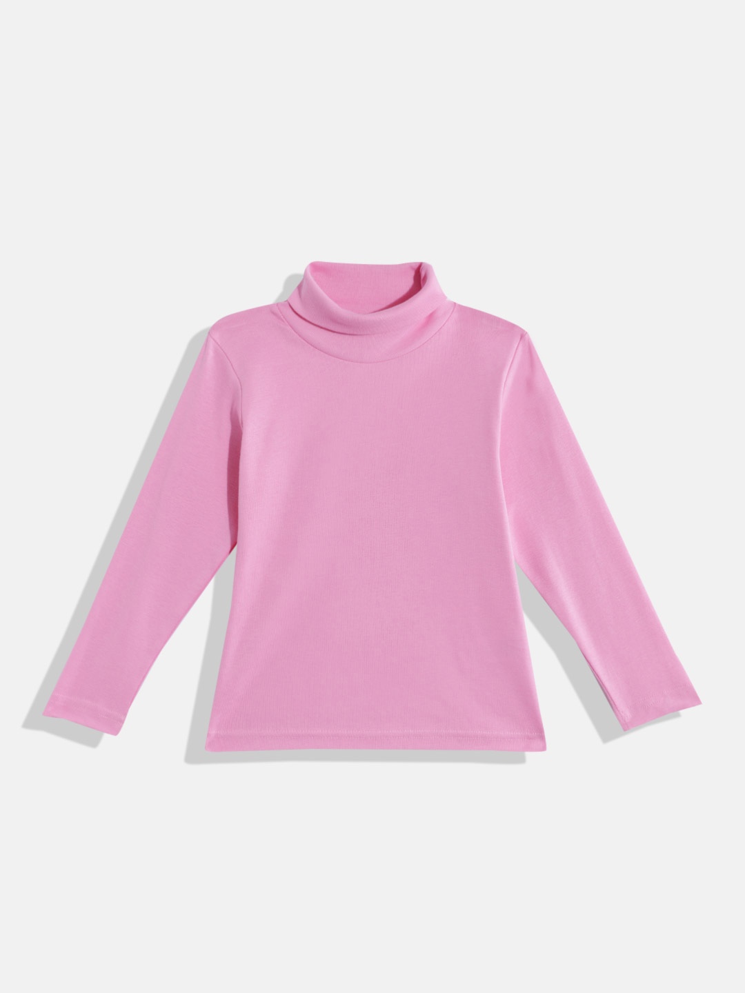 

FEMEA Girls Solid Cotton Top, Pink