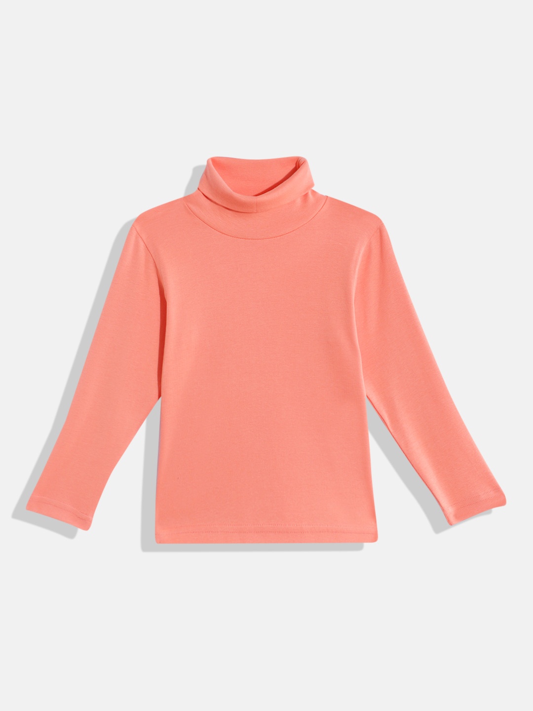 

FEMEA Girls Solid Cotton Top, Orange