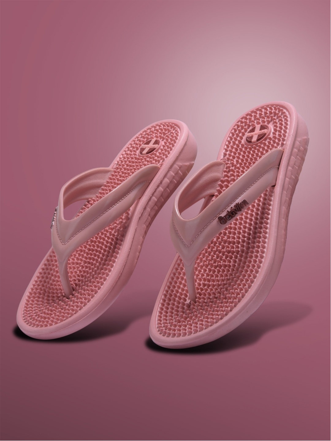 

Action Women Rubber Thong Flip-Flops, Pink