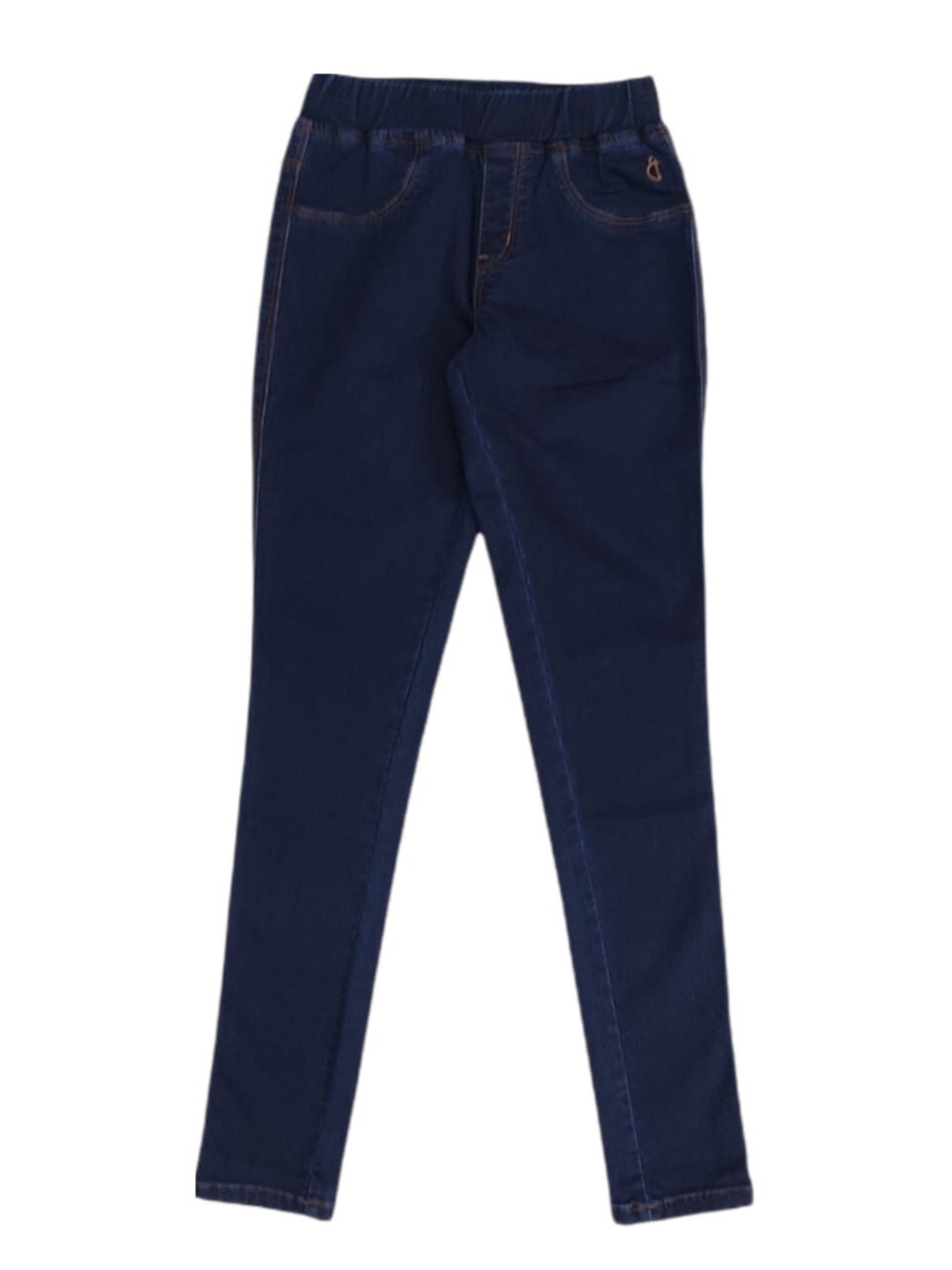 

Gini and Jony Girls Mid-Rise Cotton Jeggings, Navy blue