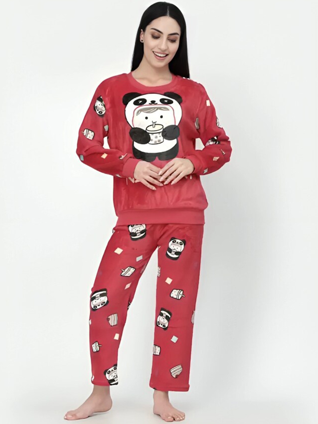 

Lugo Graphic Printed T-Shirt And Pyjamas, Pink