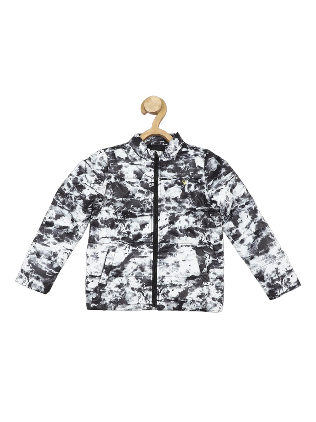 

Allen Solly Junior Boys Abstract Printed Crop Bomber Jacket, White