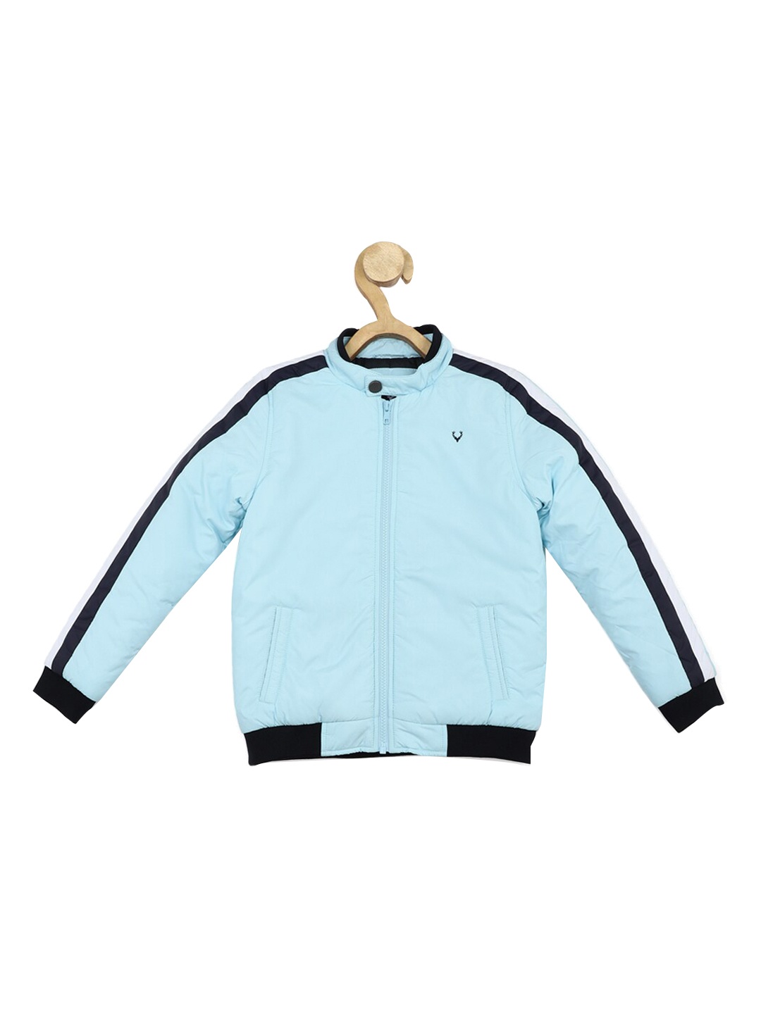 

Allen Solly Junior Boys Colourblocked Bomber Jacket, Blue