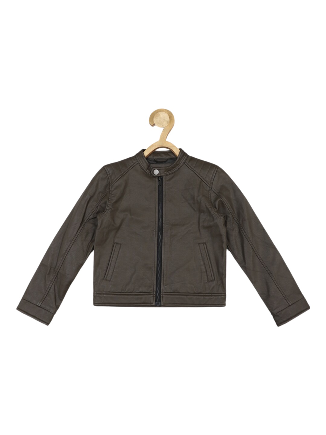 

Allen Solly Junior Boys Mandarin Collar Tailored Jacket, Brown