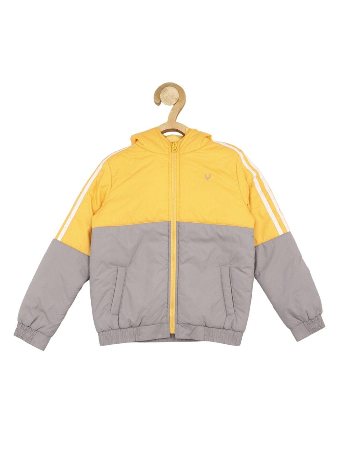 

Allen Solly Junior Boys Colourblocked Puffer Jacket, Grey