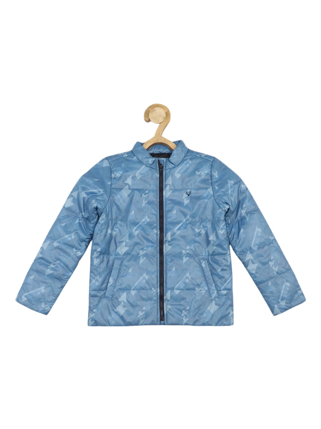 

Allen Solly Junior Boys Geometric Printed Padded Jacket, Blue