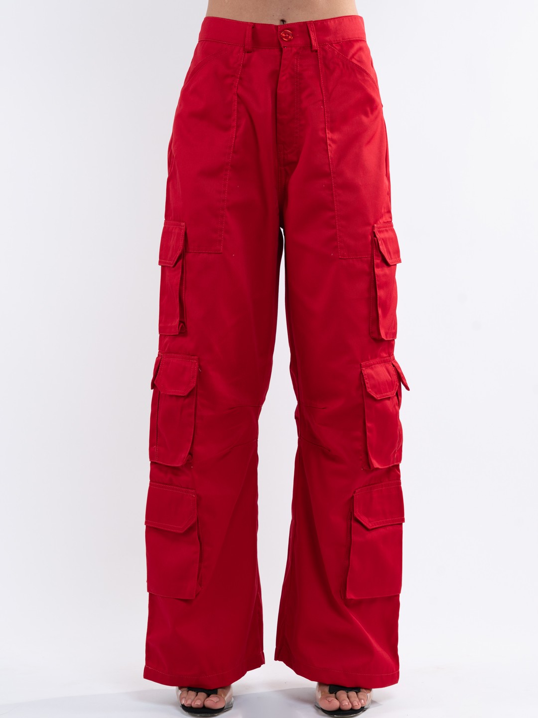 

Stylecast X Hersheinbox Women Cargos Trousers, Red