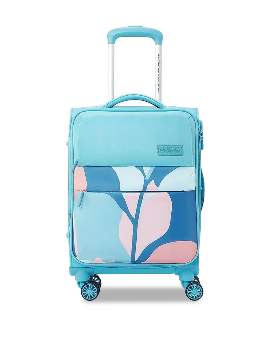 

AMERICAN TOURISTER Capella Printed Soft-Sided Trolley Bag, Blue