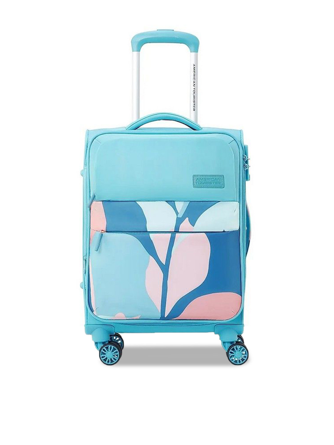 

AMERICAN TOURISTER Capella Printed Soft Sided Cabin Trolley Bag, Blue