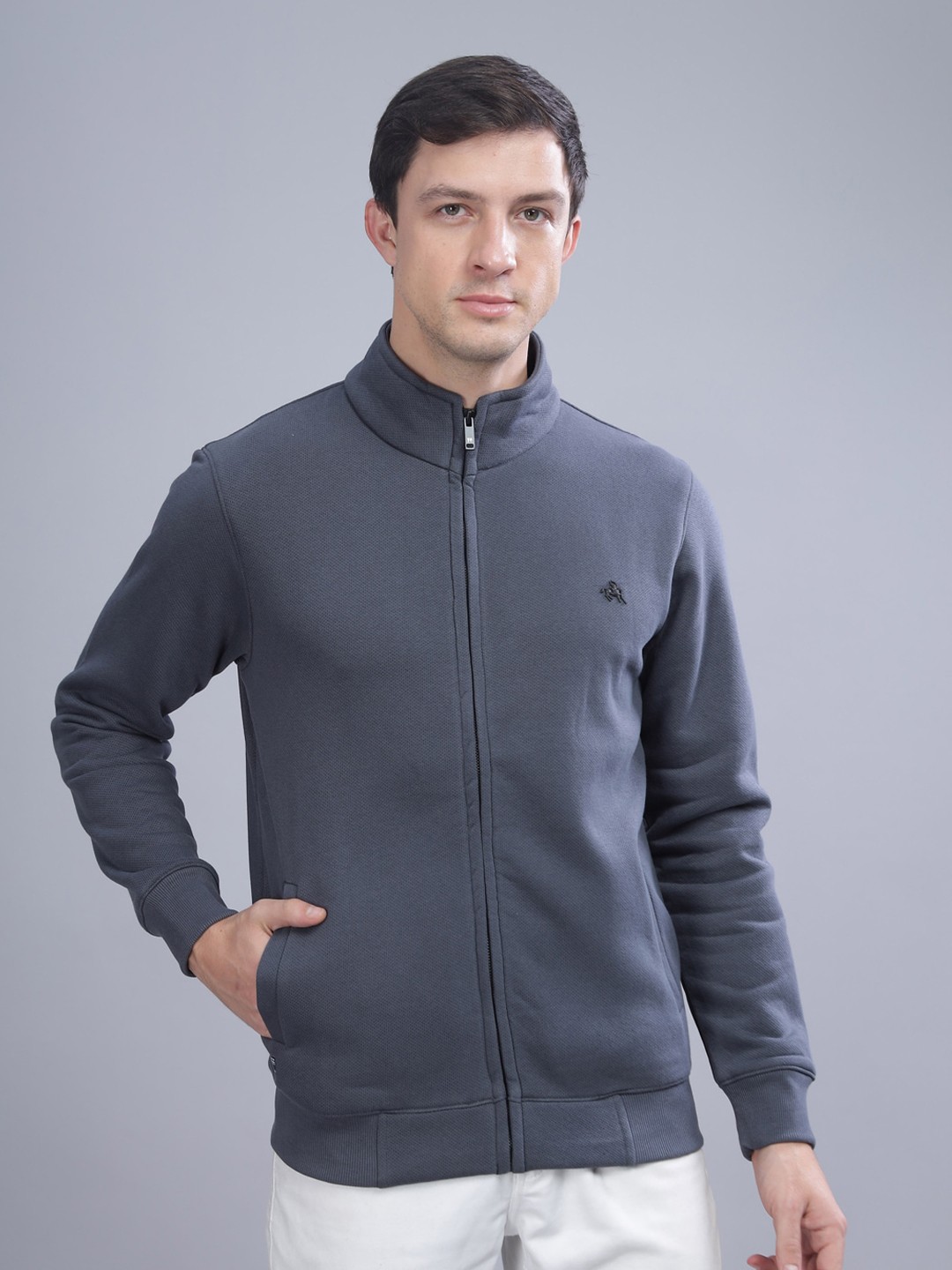 

Parcel Yard Anti Odour Mock Collar Anti Odour Sweatshirt, Grey