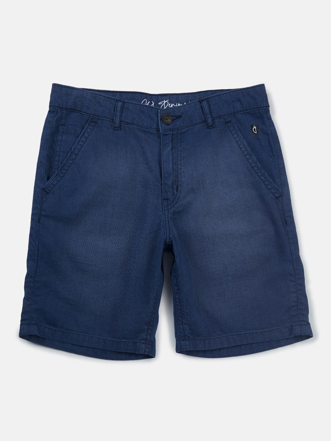 

Gini and Jony Boys Mid-Rise Denim Shorts, Navy blue