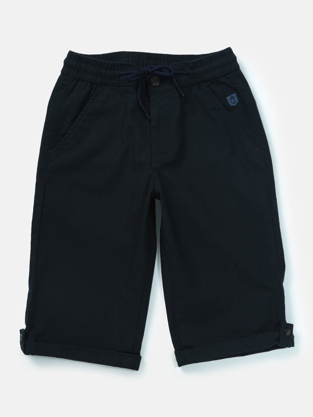 

Gini and Jony Boys Mid-Rise Cotton Shorts, Navy blue
