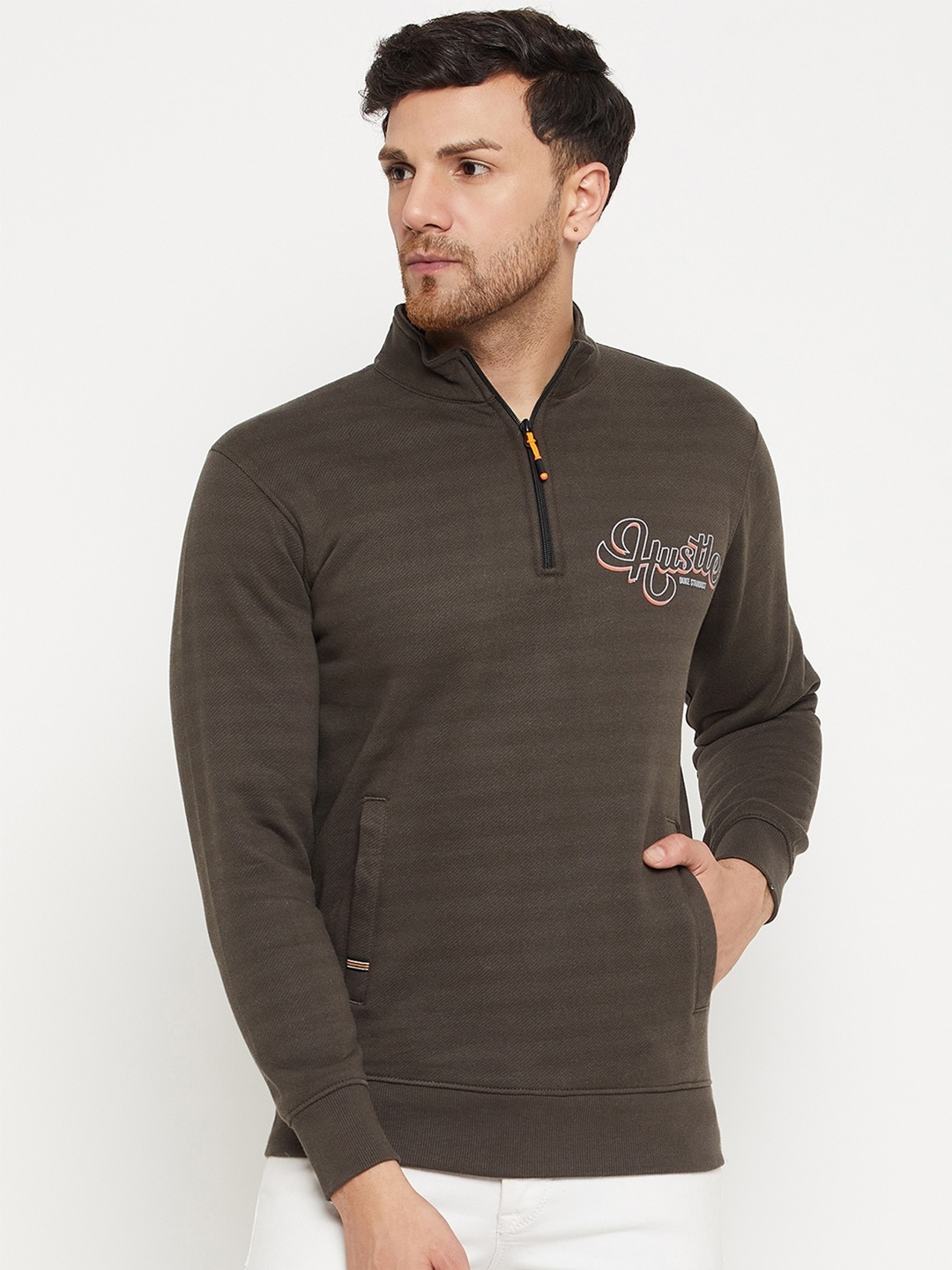 

Duke Striped Fleece Sweatshirt, Green