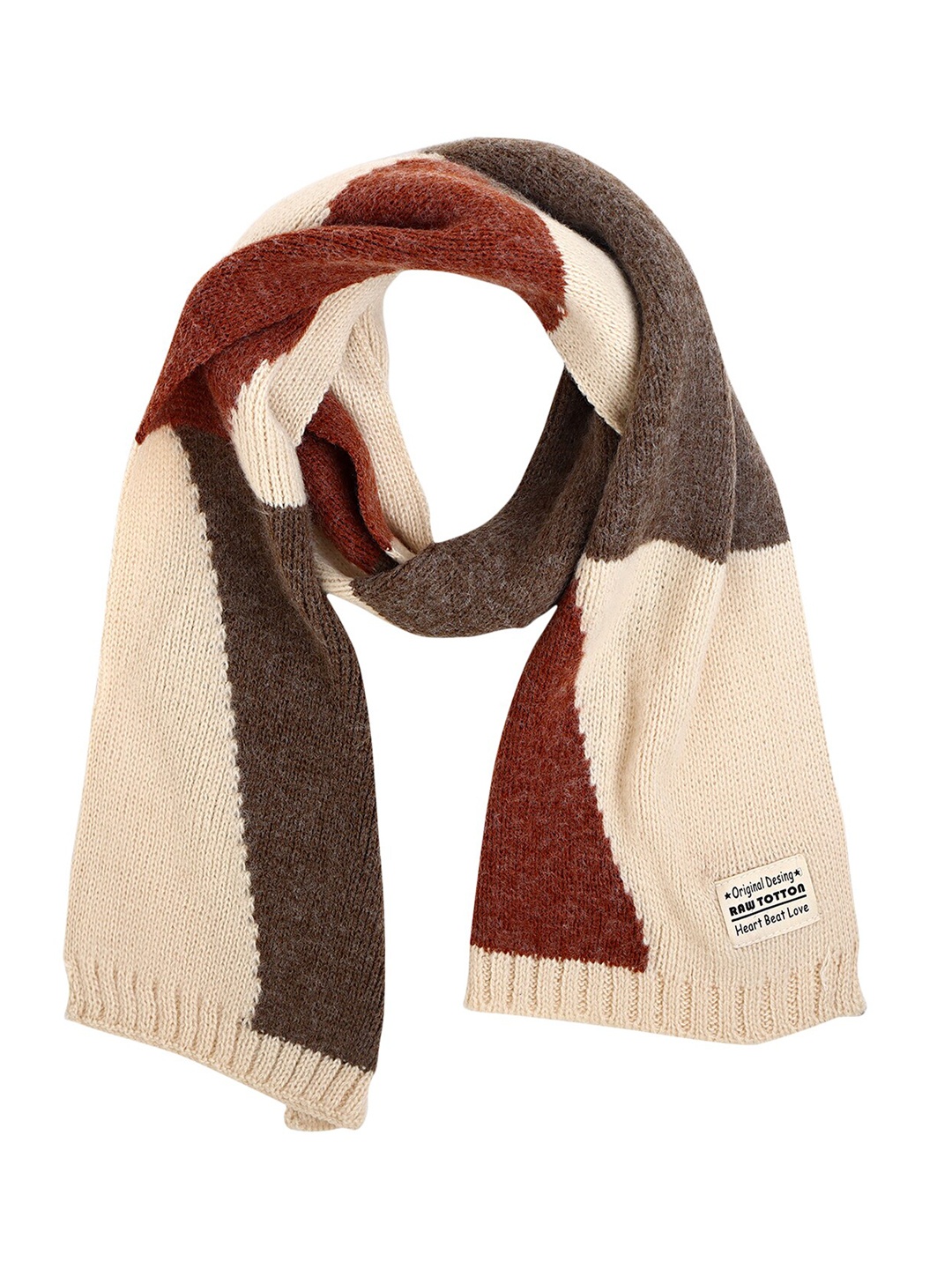 

Zacharias Women Colorblocked Acrylic Mufflers, Beige