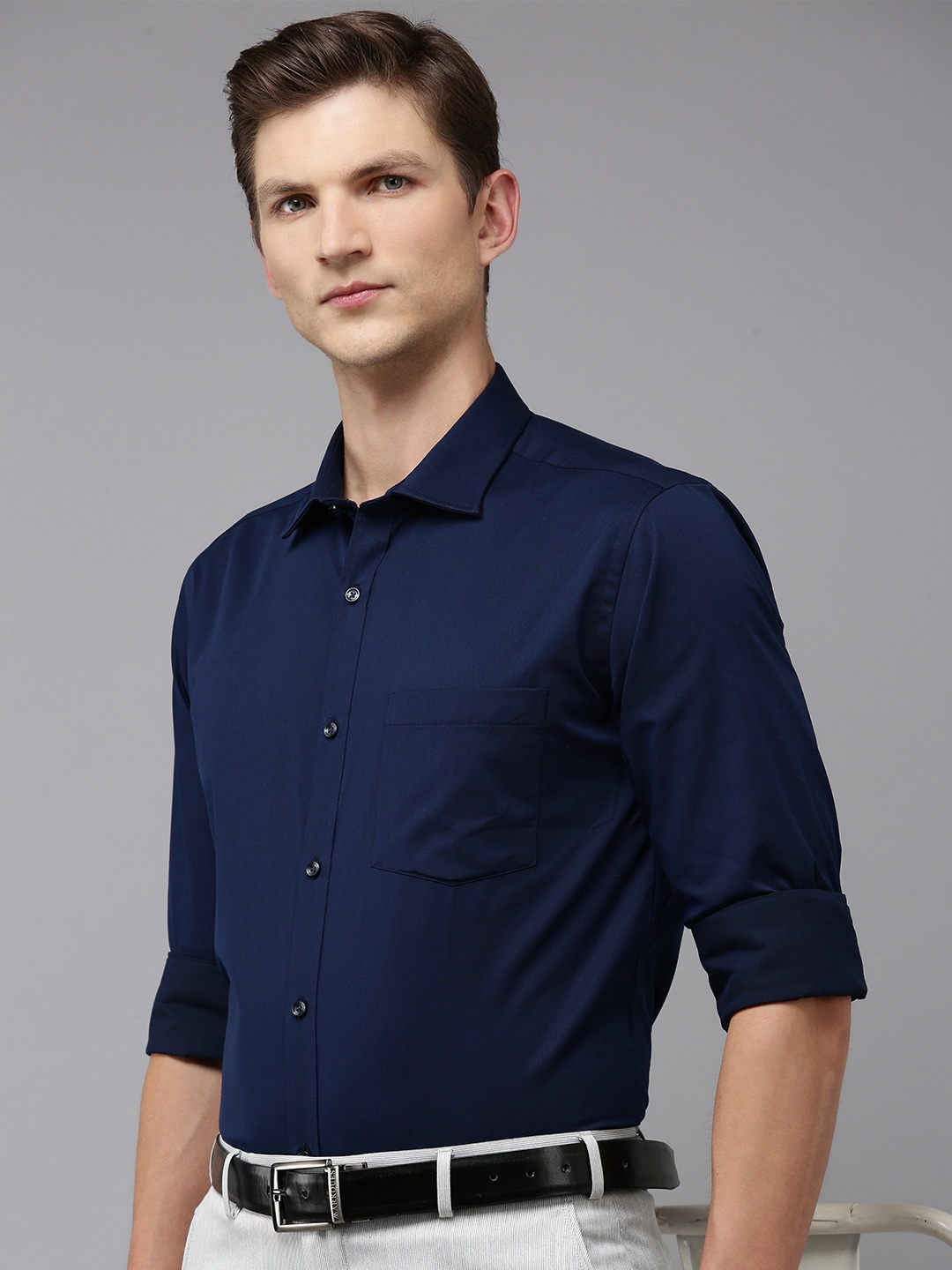 

Park Avenue Slim Fit Formal Shirt, Blue