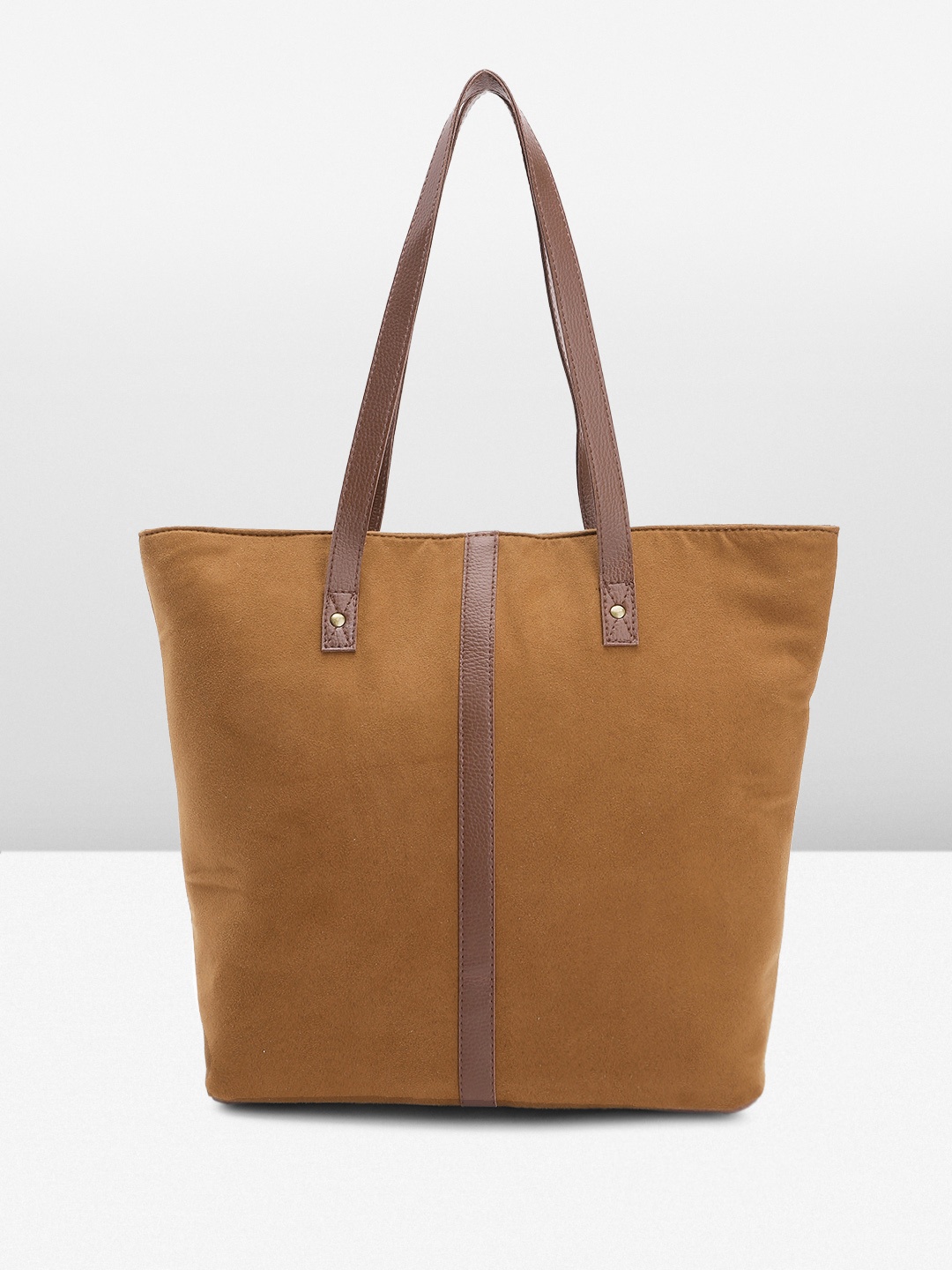 

Mast & Harbour Suede Shopper Tote Bag, Brown