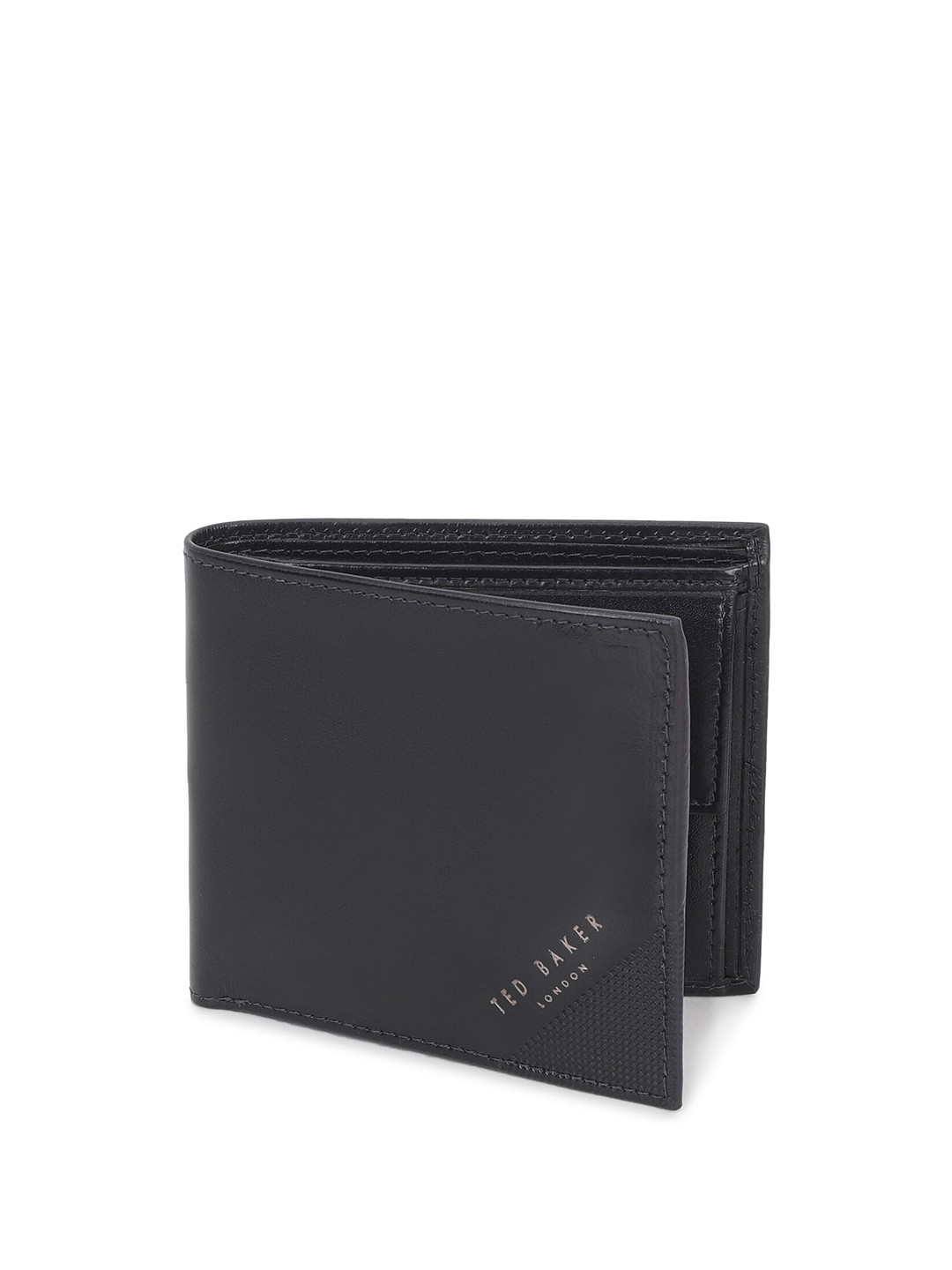 

Ted Baker Men Leather Two Fold Wallet, Navy blue