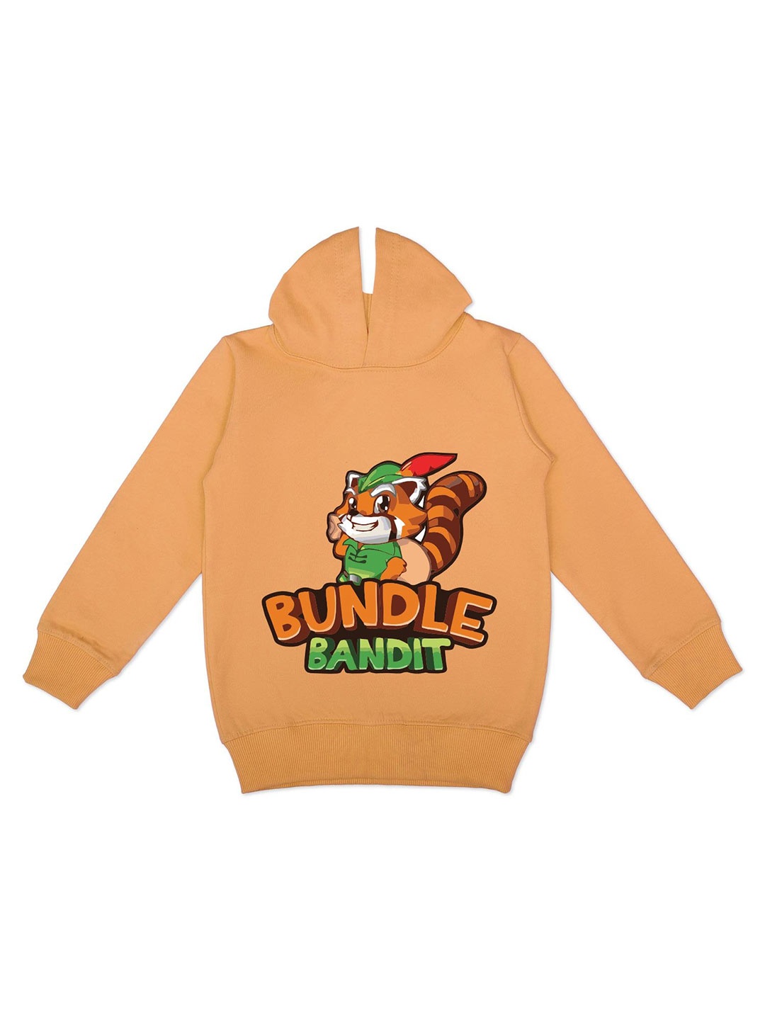 

YK Boys Graphic Printed Hooded Fleece Sweatshirt, Mustard