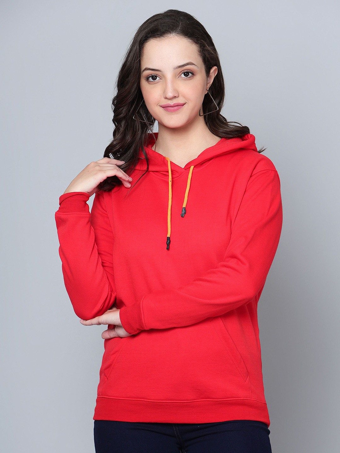 

Fashion And Youth Hooded Fleece Pullover, Red