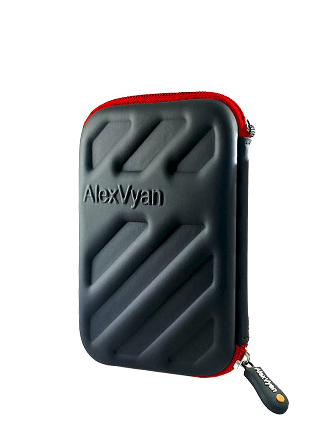 

Alexvyan Men Shock Proof External Hard Disk Drive Case Protector HDD Bag, Black