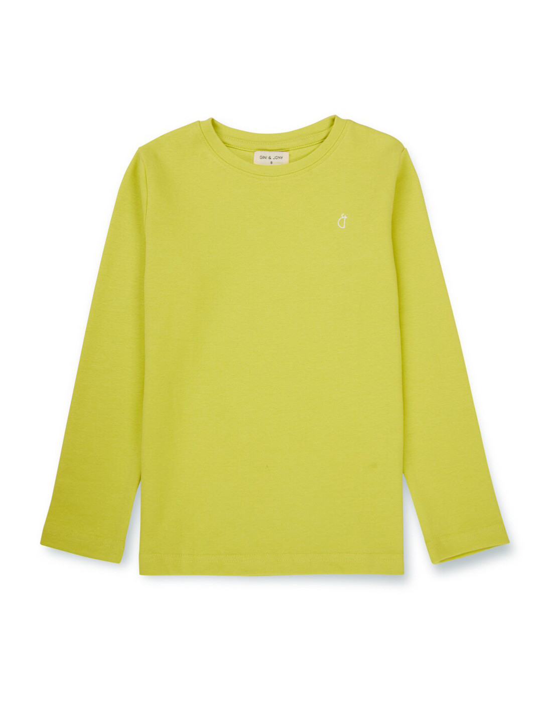 

Gini and Jony Girls Round Neck Cotton Top, Yellow