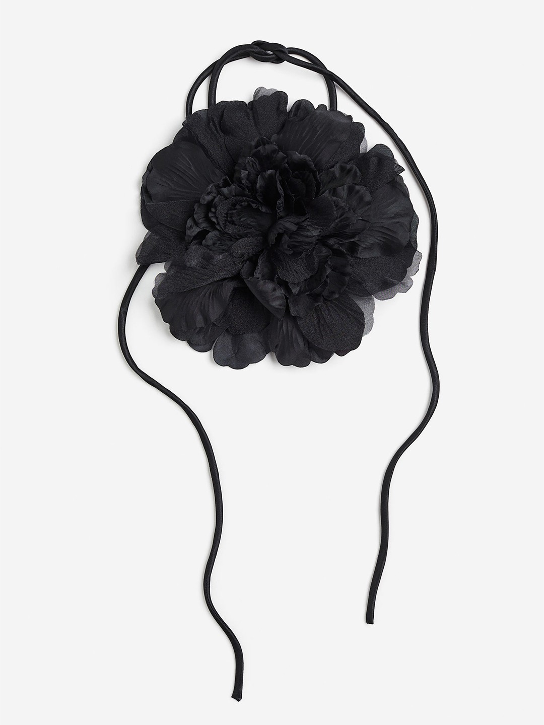 

H&M Appliqud Scarf Necklace, Black