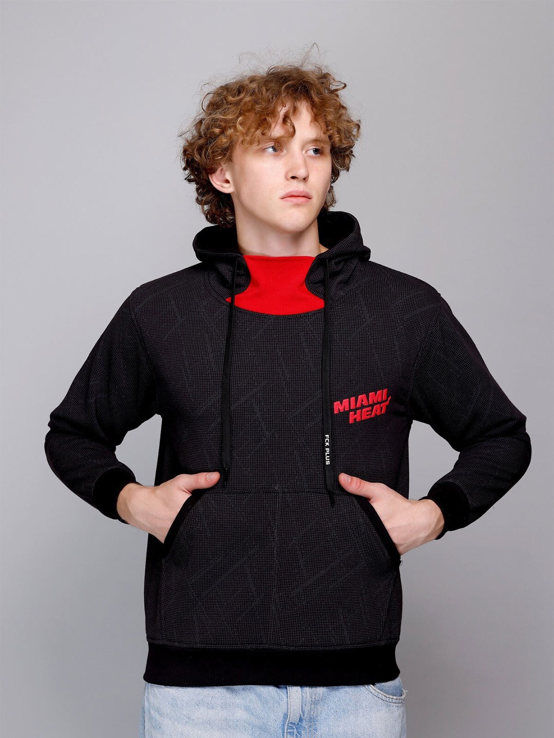 

FCKPLUS Hooded Fleece Sweatshirt, Black