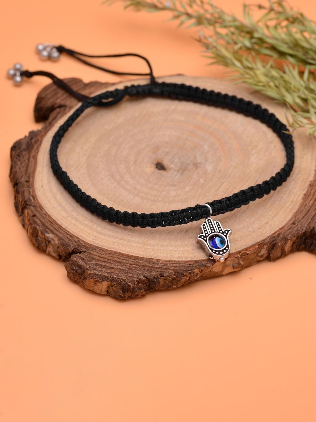 

Abhooshan Silver-Plated Thread Anklet