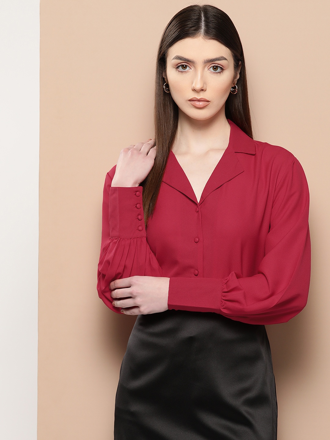

her by invictus Casual Shirt, Red