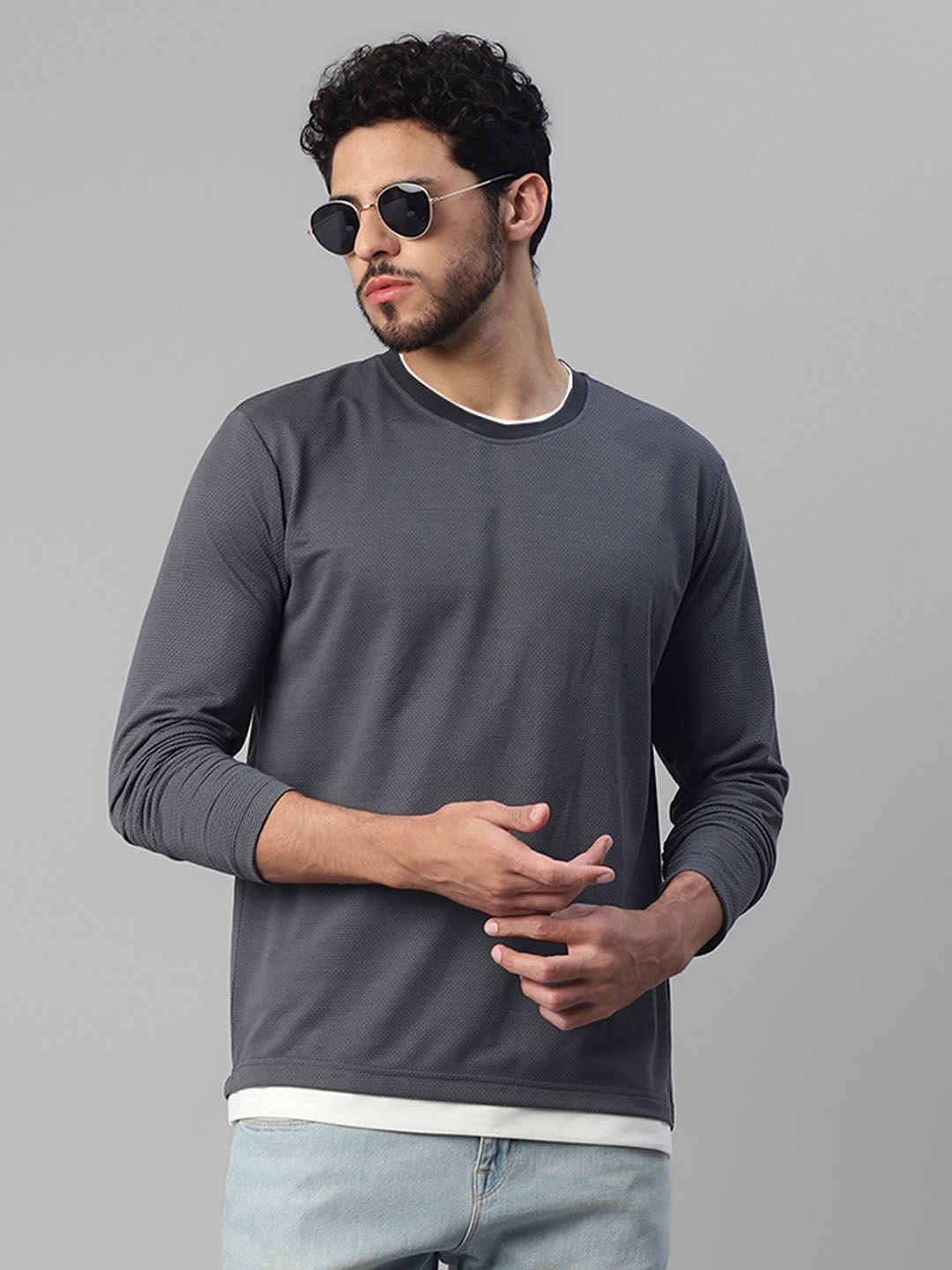 

UrbanMark Long Sleeves T-shirt, Grey