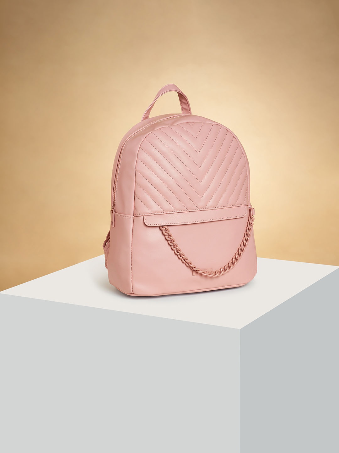 

Forever Glam by Pantaloons Quilted Backpack, Pink
