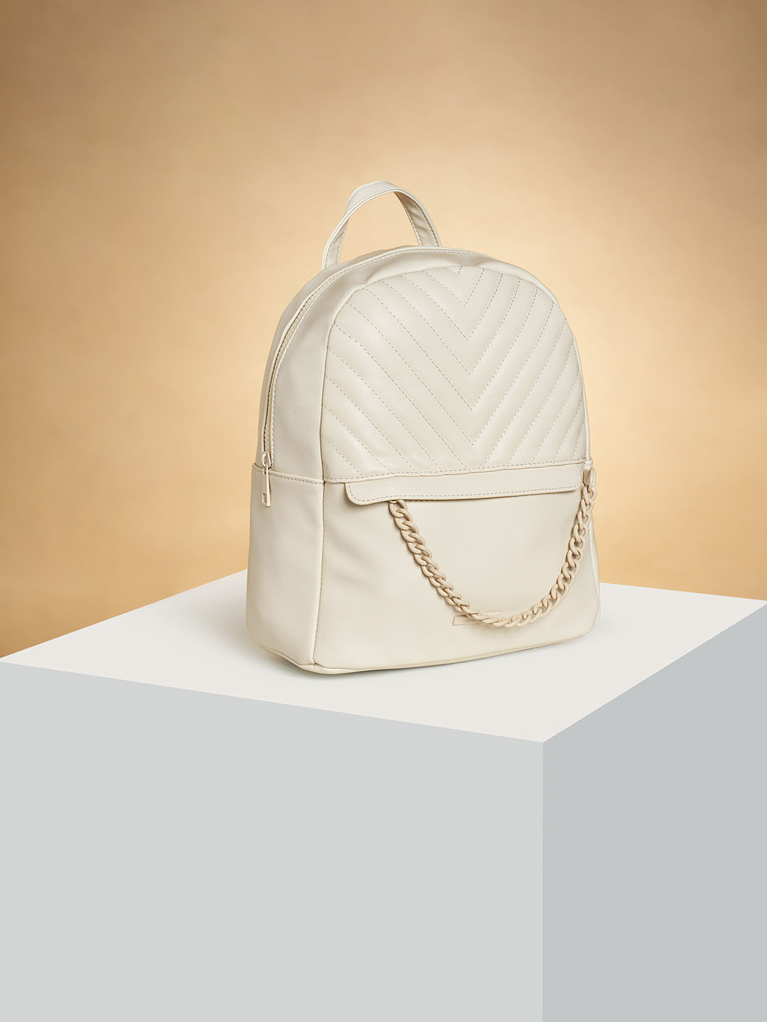 

Forever Glam by Pantaloons Quilted Backpack, Off white
