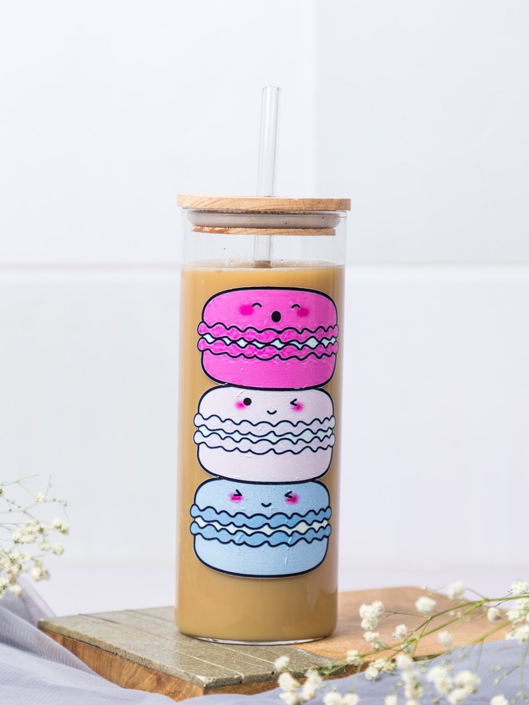 

1219 Avenue Transparent Printed Tall Frosted Tumbler with Straw & Lid