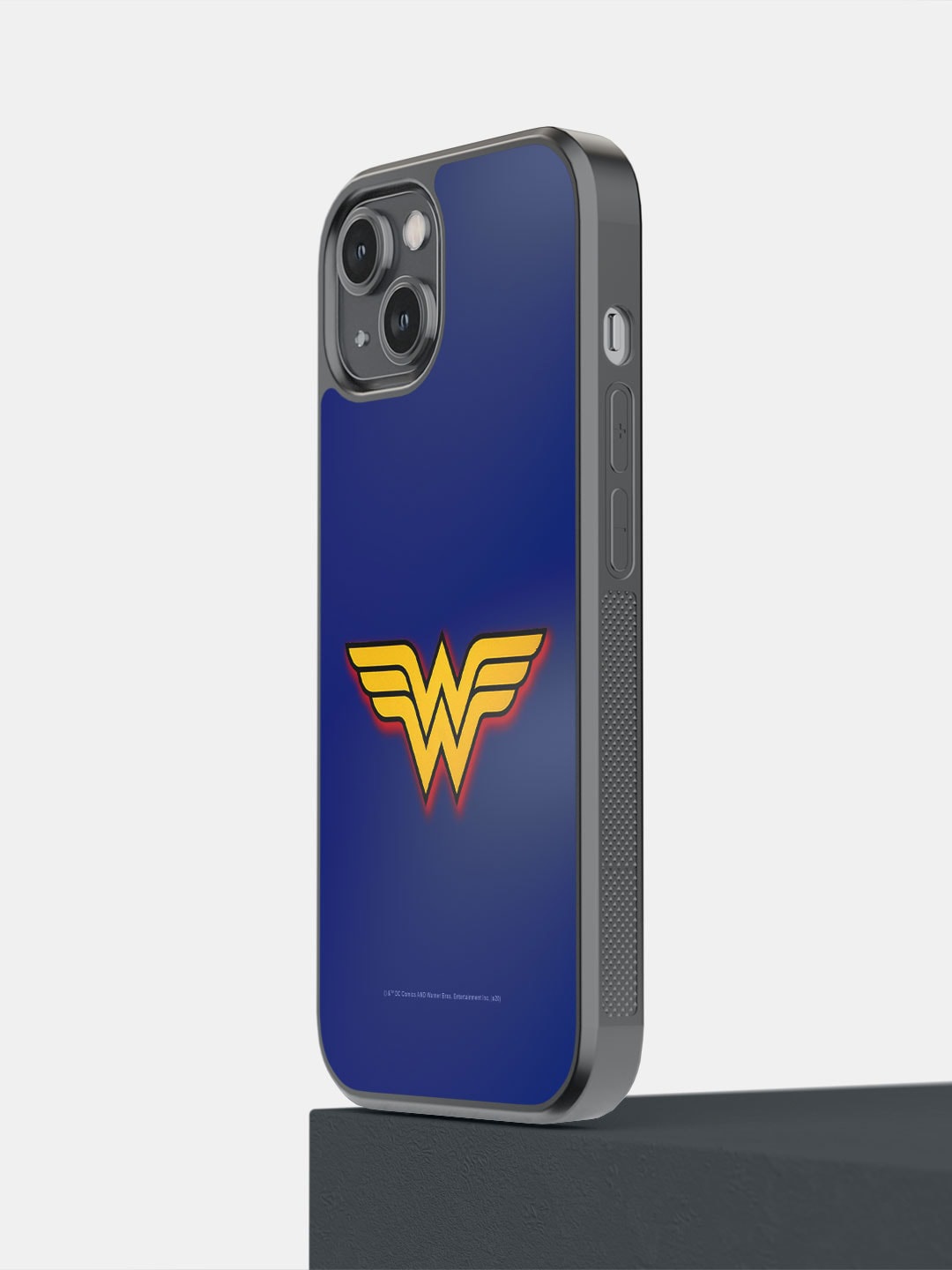 

macmerise Logo Wonder Woman Pattern iPhone 14 Bumper Case Cover, Blue