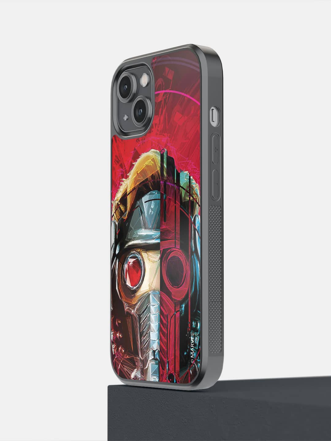 

macmerise Superhero Printed iPhone 14 Bumper Case Cover, Red