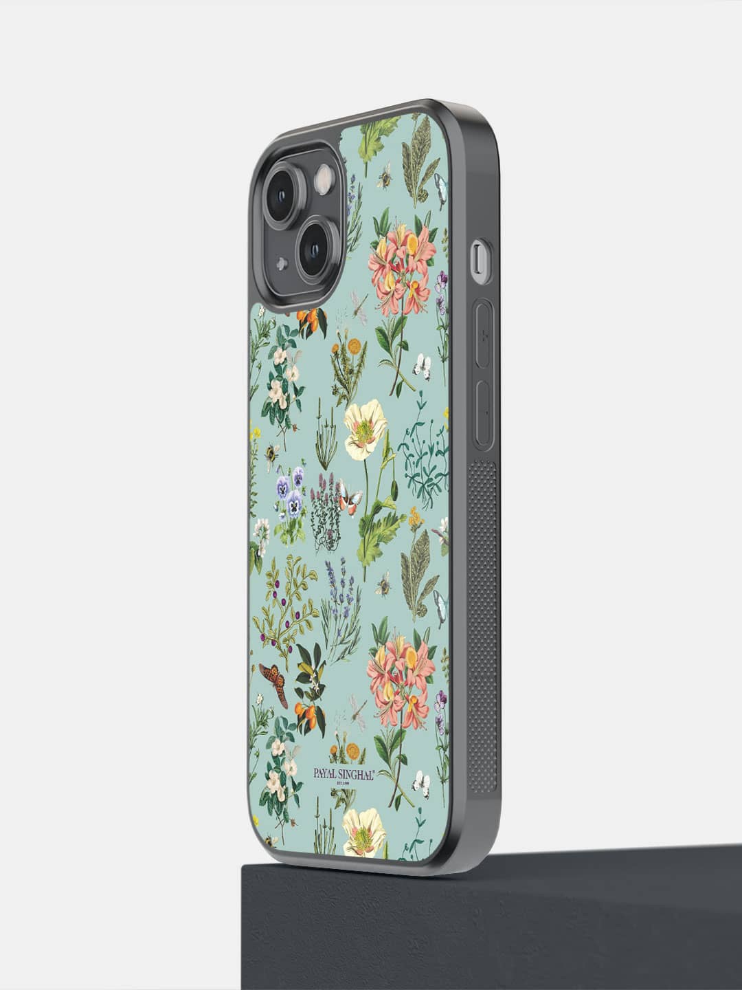 

macmerise Payal Singhal Titli Aqua iPhone 14 Bumper Case Cover, Green