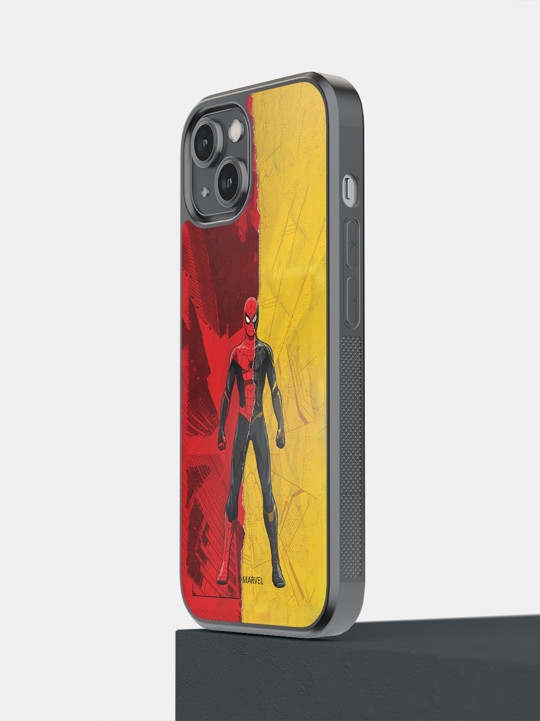

macmerise Spider-Man Printed iPhone 14 Back cover, Yellow
