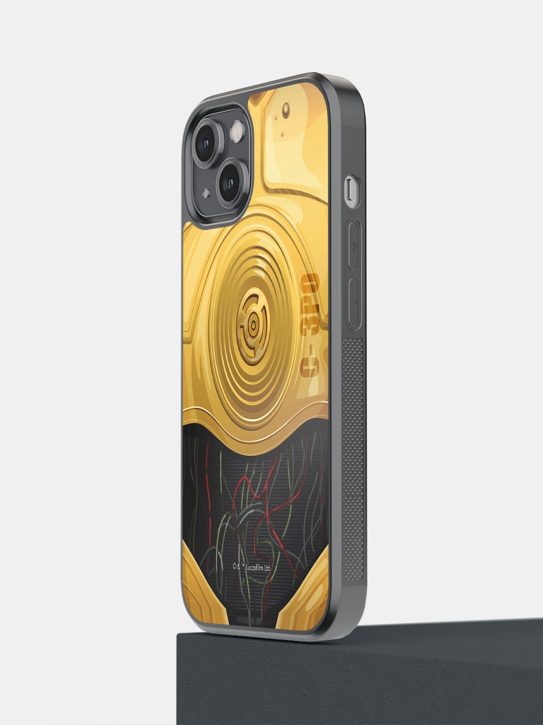 

macmerise Attire C3PO Printed iPhone 14 Back Cover, Gold