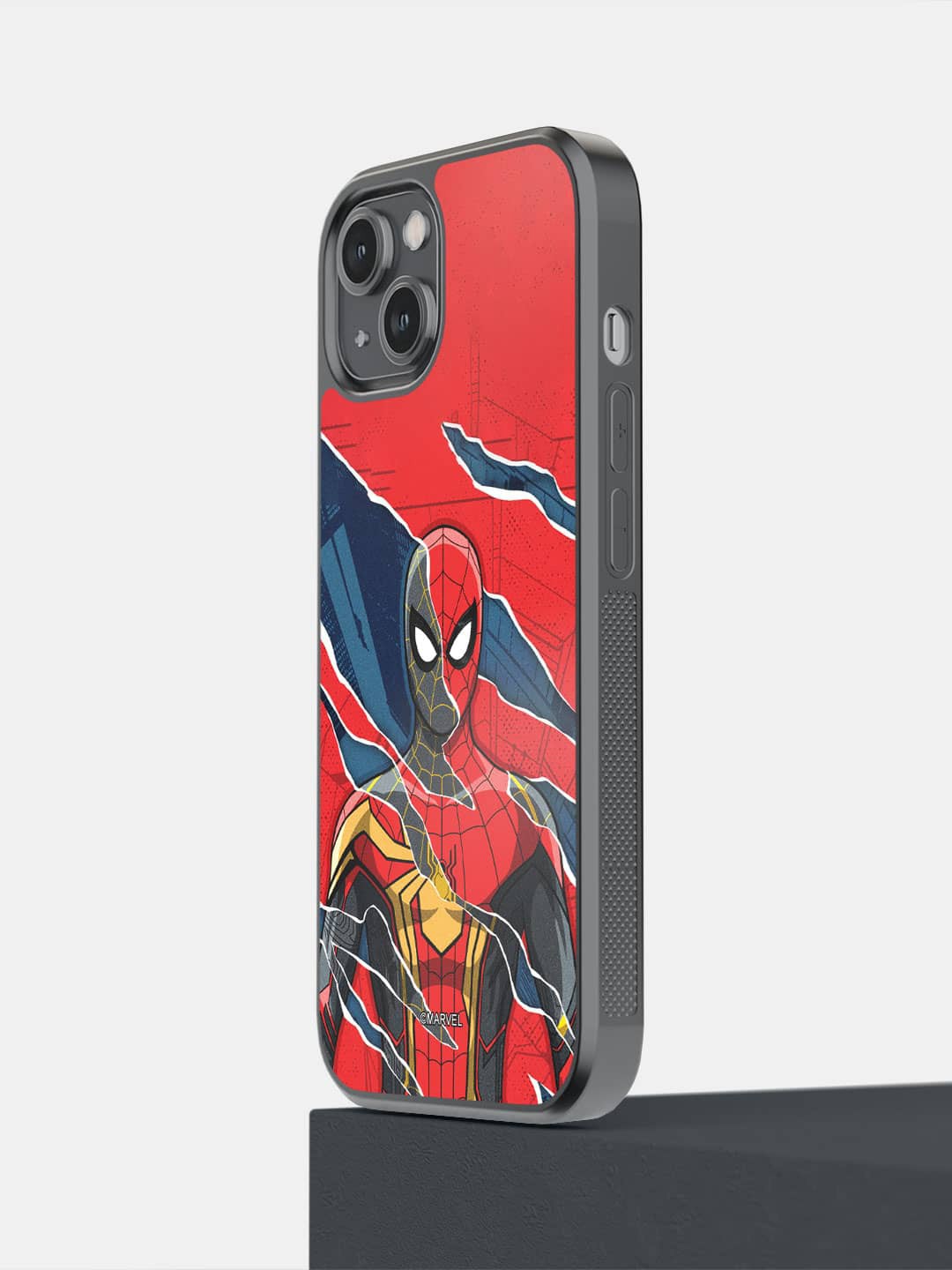 

macmerise iPhone 14 All 3 Spidey Printed Bumper Case Cover, Red