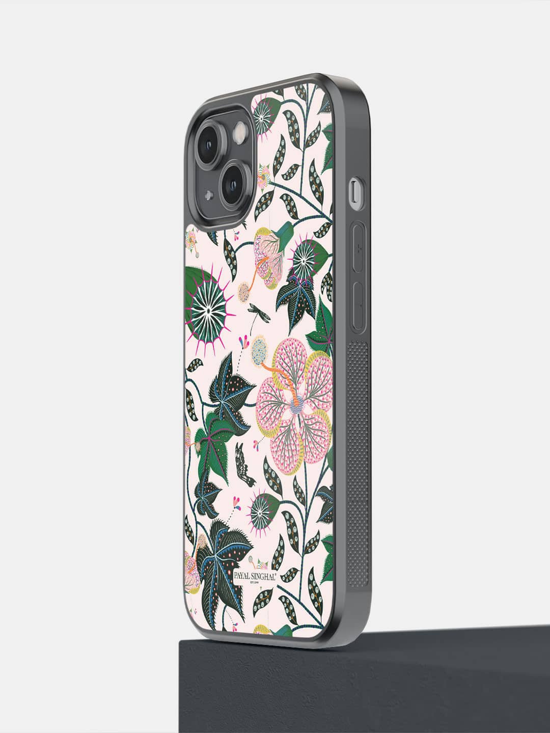 

macmerise iPhone 14 Payal Singhal Abutilon Printed iPhone 14 Bumper Case Cover, Pink