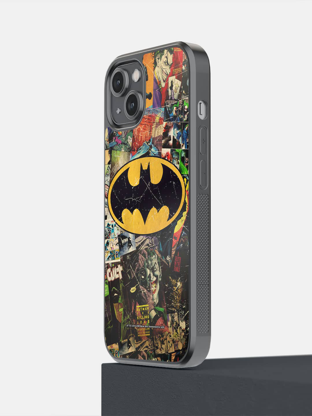 

macmerise Comic Bat iPhone 14 Bumper Case Cover, Black