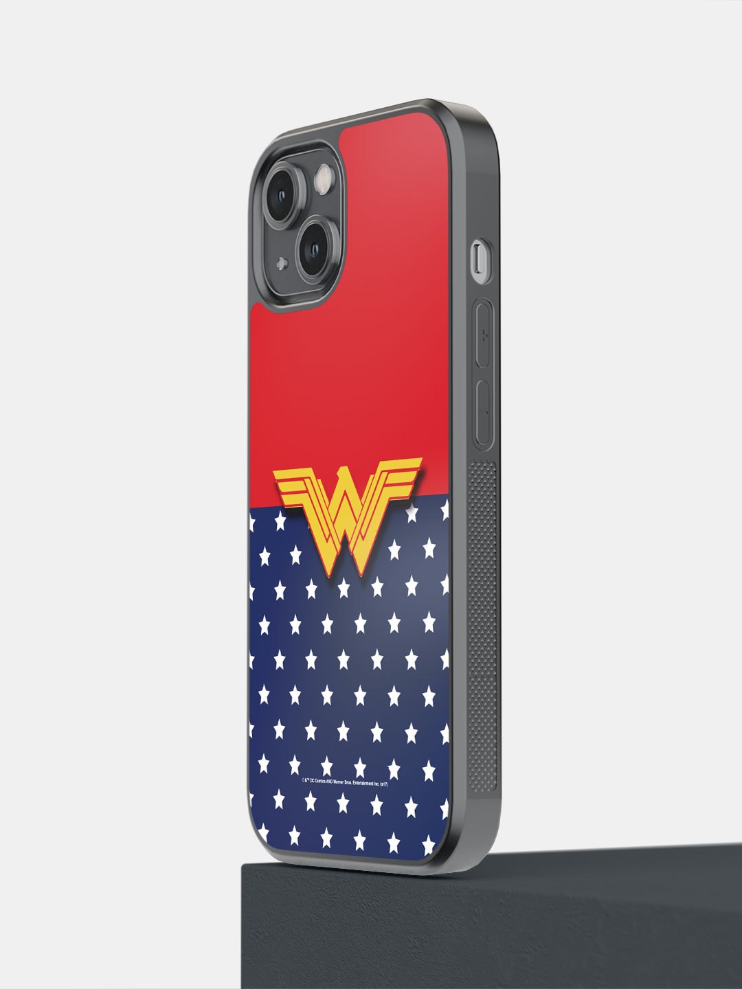 

macmerise Classic Wonder Woman Logo Printed iPhone 14 Back Covers, Blue